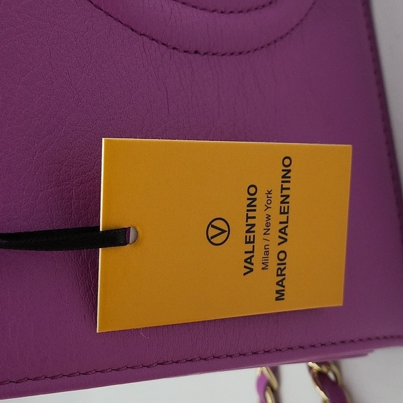 841- Valentino by Mario Valentino Lena Signature Crossbody Bag NWT - Picture 8 of 12